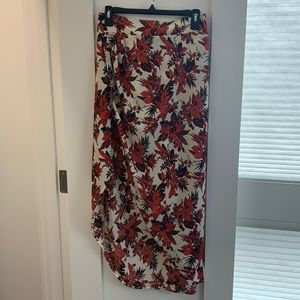 Braeve evereve Faux Wrap Floral Maxi Skirt